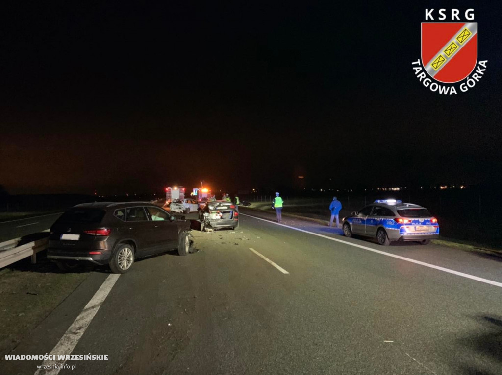 Wypadek na A2. Jedna osoba trafiła do szpitala