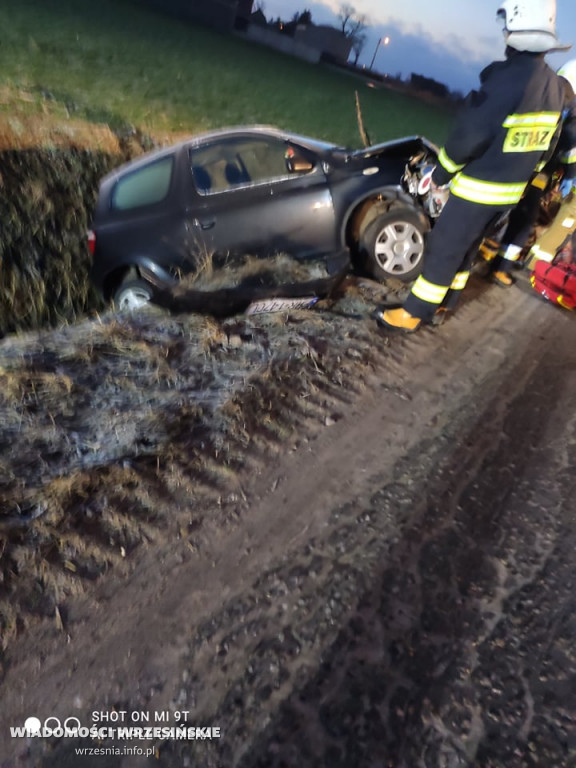 Wypadek drogowy w Zielińcu