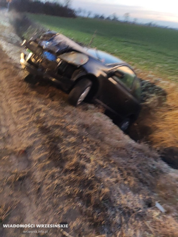Wypadek drogowy w Zielińcu