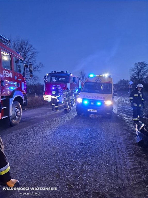 Wypadek drogowy w Zielińcu