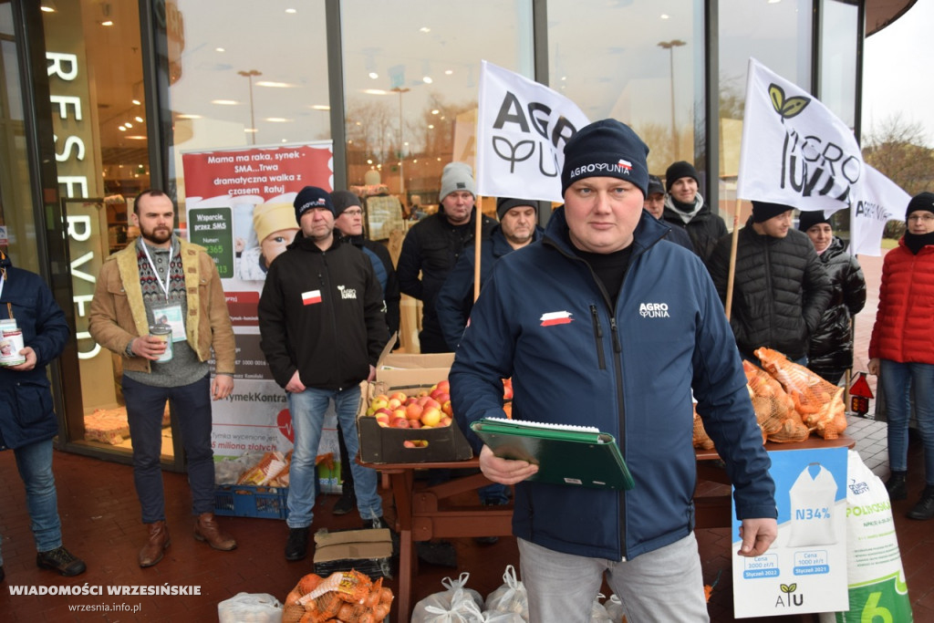 Protest AgroUnii we Wrześni