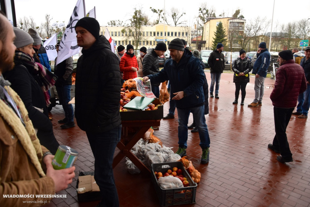 Protest AgroUnii we Wrześni