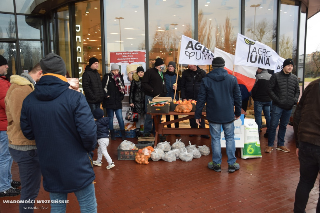 Protest AgroUnii we Wrześni