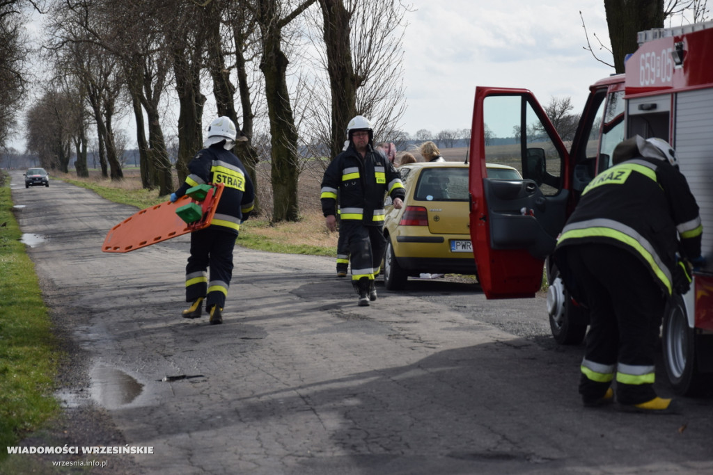 Wypadek drogowy w Gorzycach