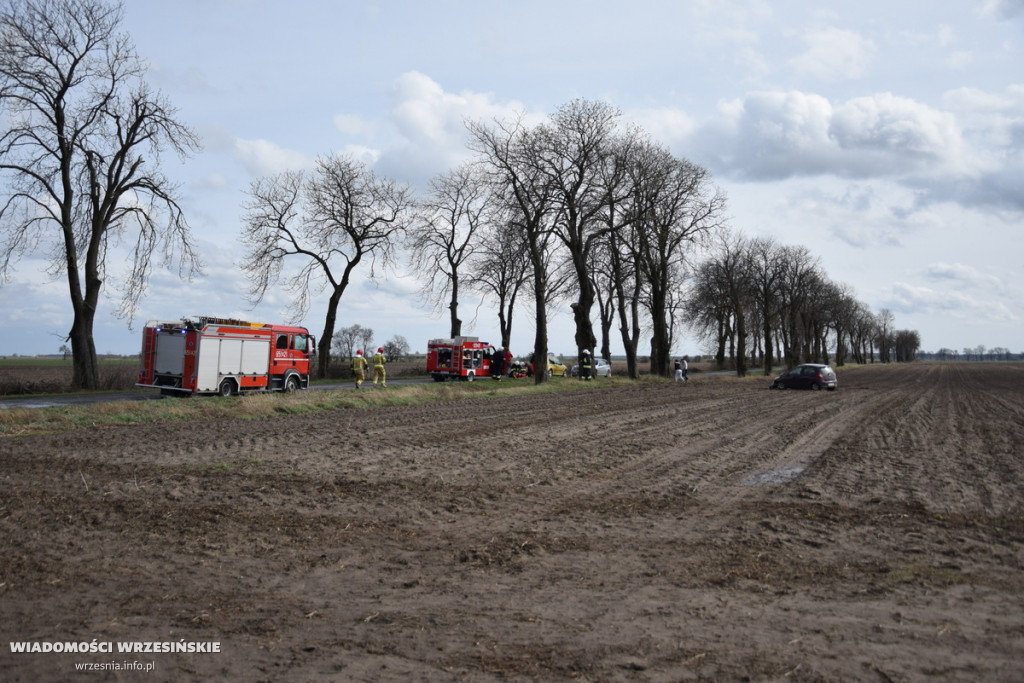 Wypadek drogowy w Gorzycach