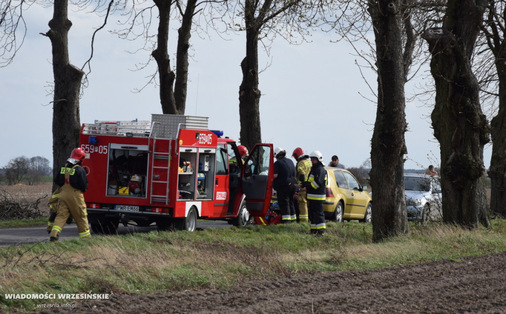 Wypadek drogowy w Gorzycach