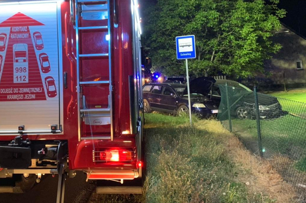Zderzenie dwóch pojazdów  w Targowej Górce [FOTO]