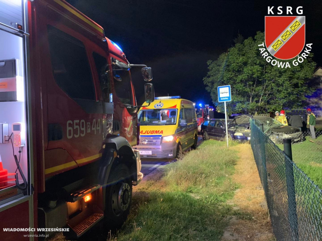 Zderzenie dwóch pojazdów  w Targowej Górce [FOTO]