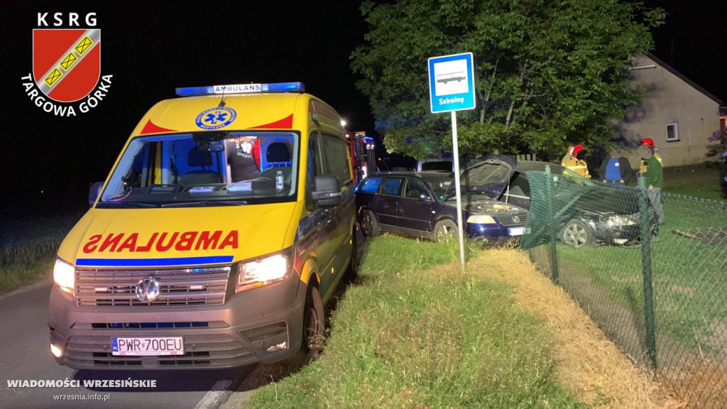 Zderzenie dwóch pojazdów  w Targowej Górce [FOTO]