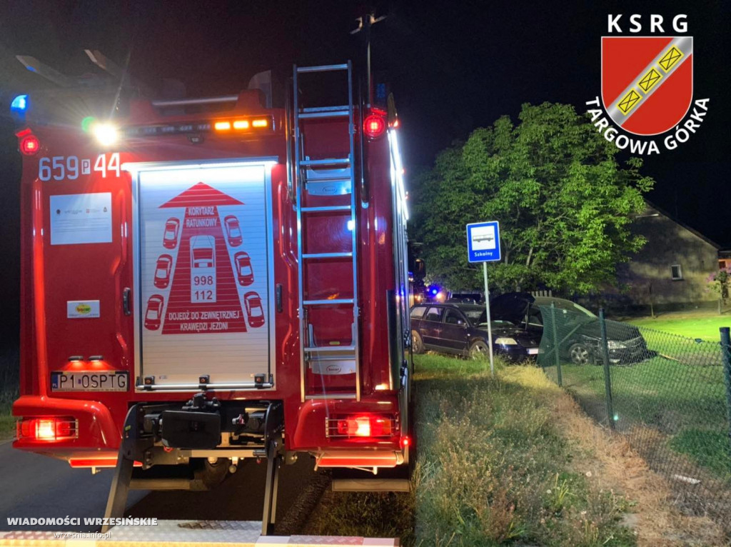 Zderzenie dwóch pojazdów  w Targowej Górce [FOTO]