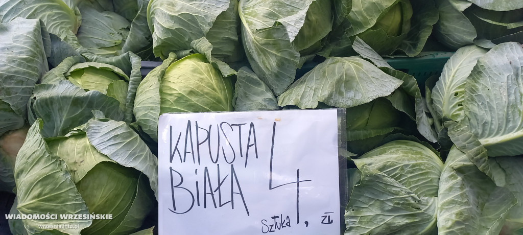 Ceny warzyw i owoców na wrzesińskich straganach