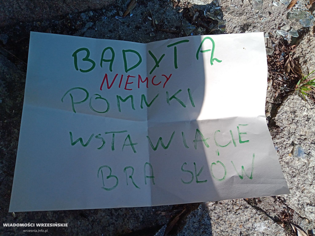 Wandale na cmentarzu w Sędziwojewie