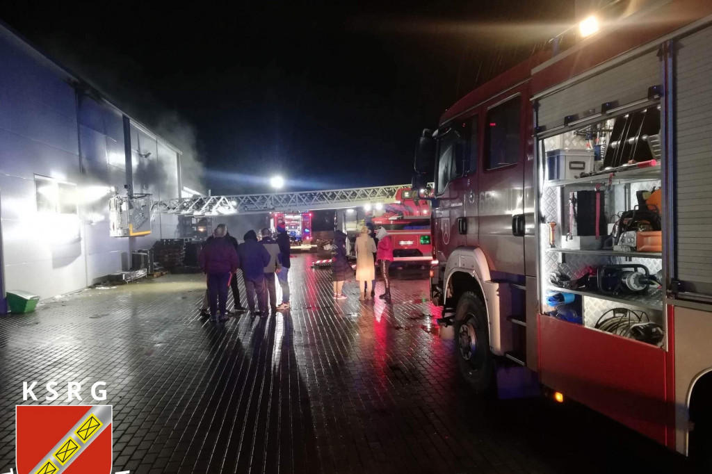Pożar w firmie produkującej m.in. sita [FOTO]