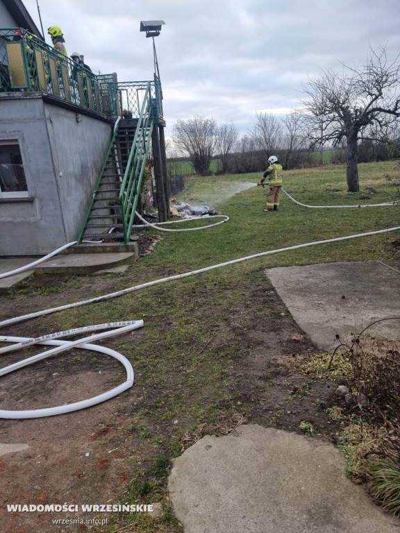 Pożar domu w Pałczynie. Są duże straty