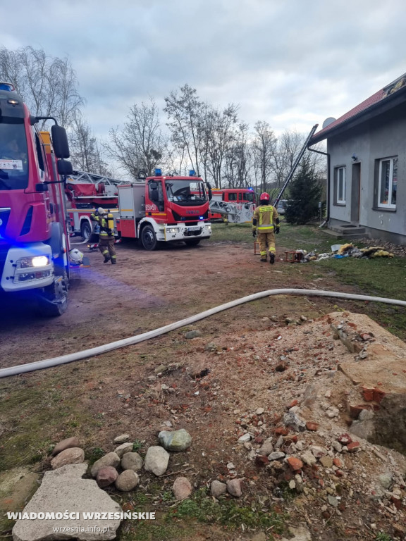 Pożar domu w Pałczynie. Są duże straty
