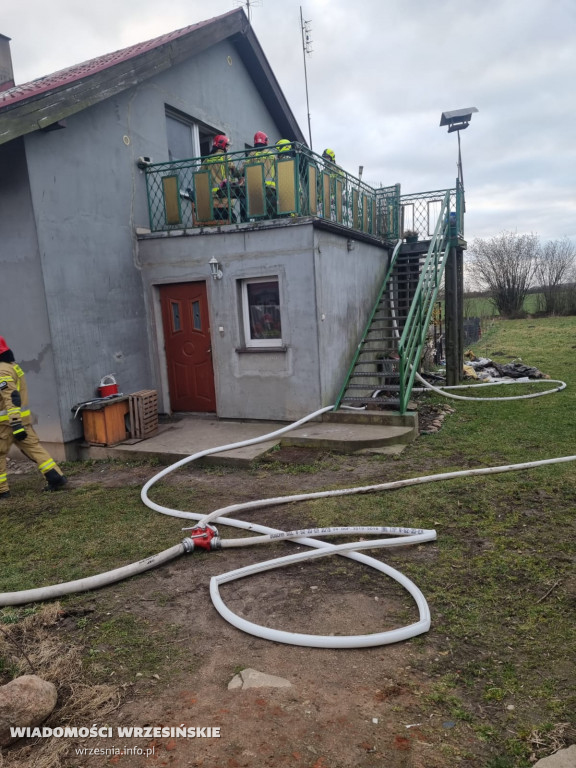 Pożar domu w Pałczynie. Są duże straty