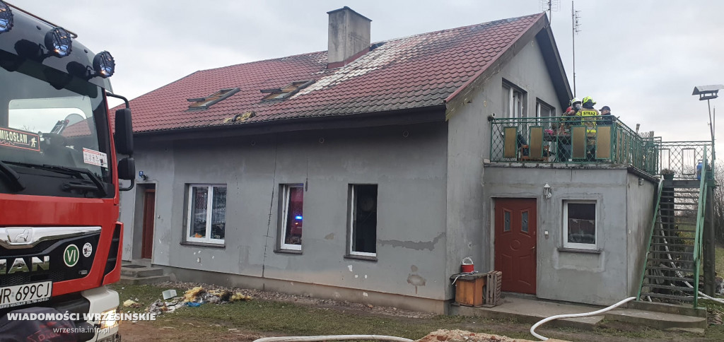 Pożar domu w Pałczynie. Są duże straty