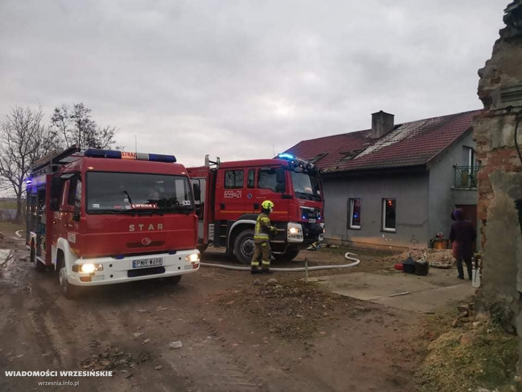 Pożar domu w Pałczynie. Są duże straty