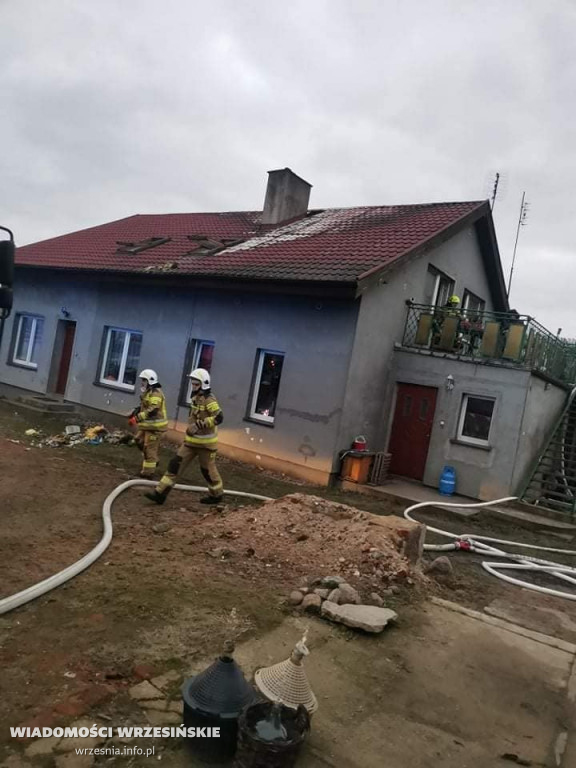 Pożar domu w Pałczynie. Są duże straty