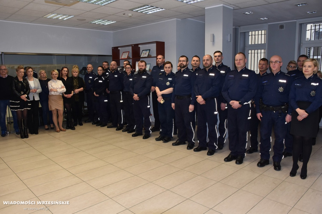 Pożegnanie policjantów odchodzących na emeryturę