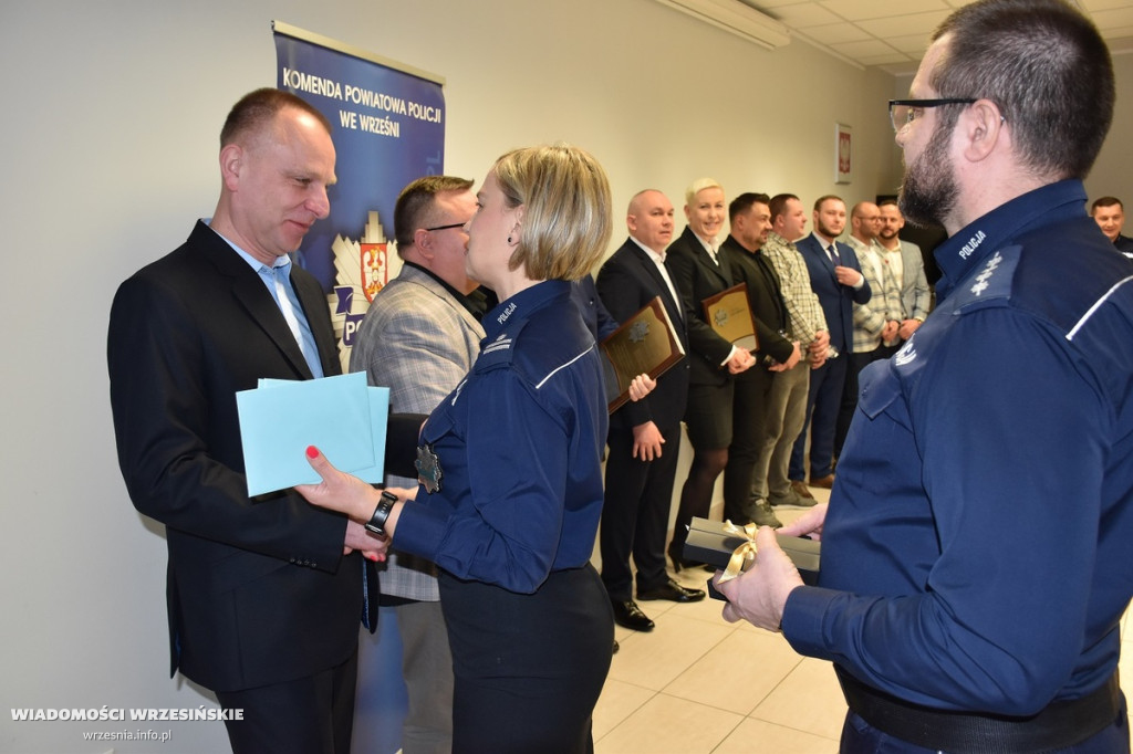 Pożegnanie policjantów odchodzących na emeryturę