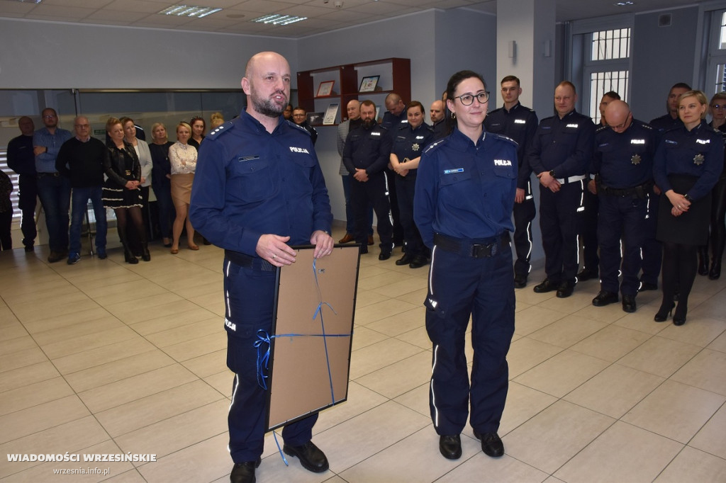 Pożegnanie policjantów odchodzących na emeryturę