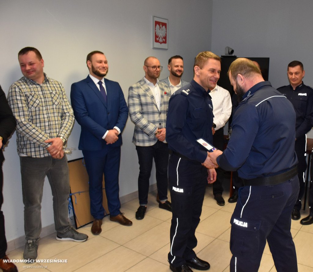 Pożegnanie policjantów odchodzących na emeryturę
