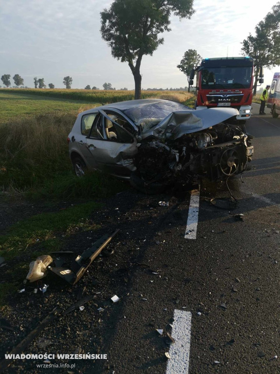 Wypadek na krajowej piętnastce w Skotnikach [FOTO]