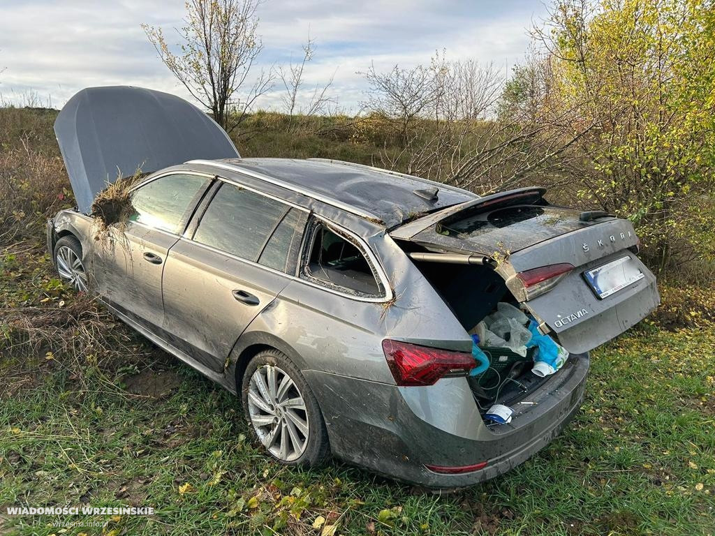 Kierujący audi stracił panowanie nad pojazdem