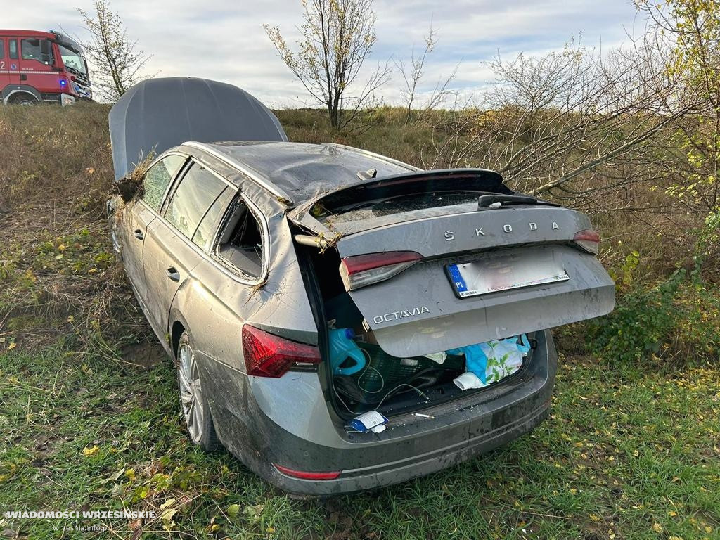 Kierujący audi stracił panowanie nad pojazdem