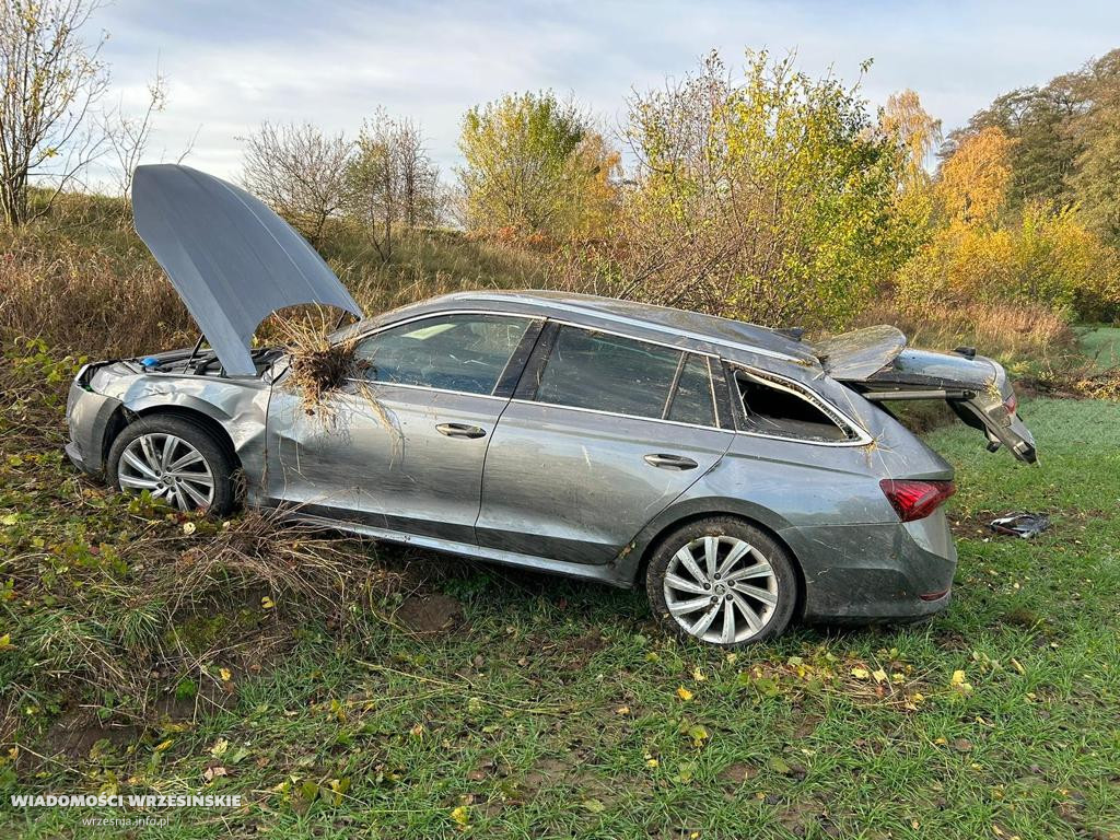 Kierujący audi stracił panowanie nad pojazdem