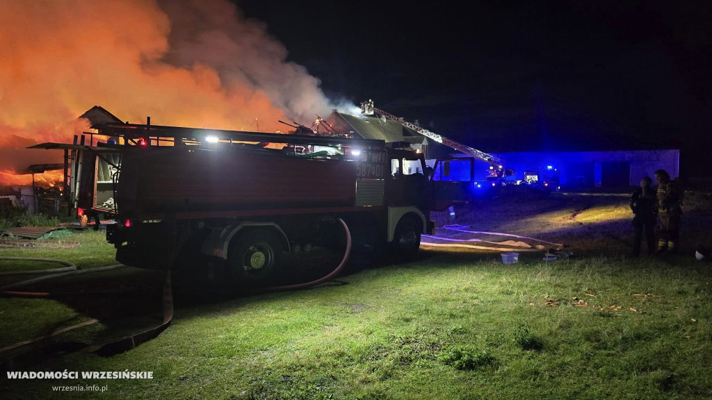 Ogromny pożar. Stodoła spłonęła doszczętnie FOTO