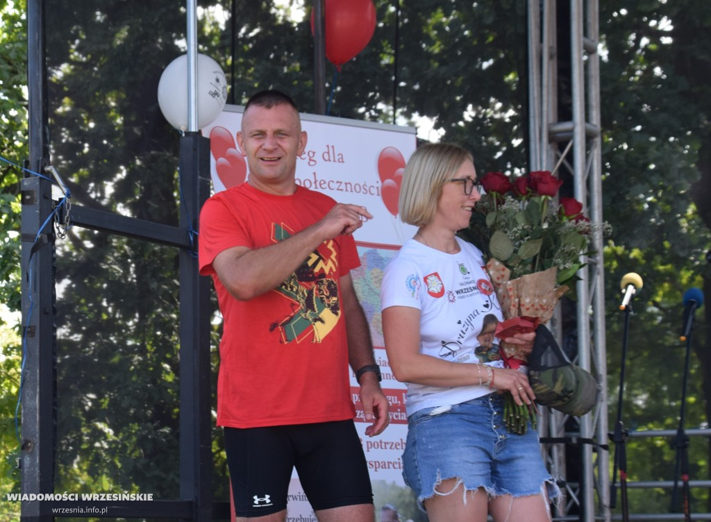 Powitanie Dawida Czerwińskiego we Wrześni