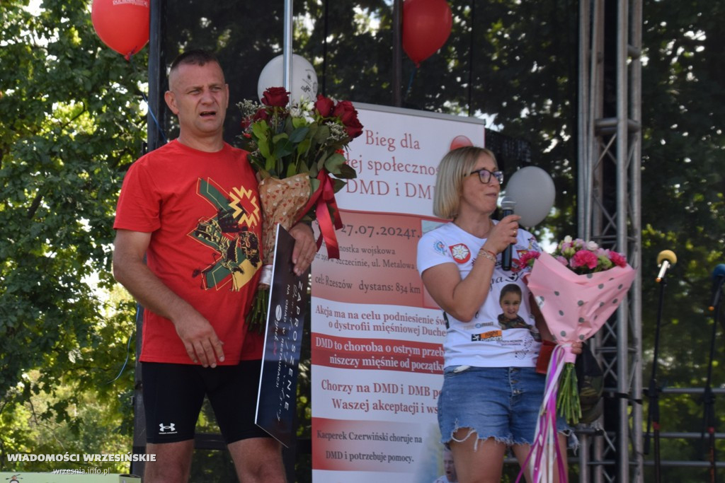 Powitanie Dawida Czerwińskiego we Wrześni