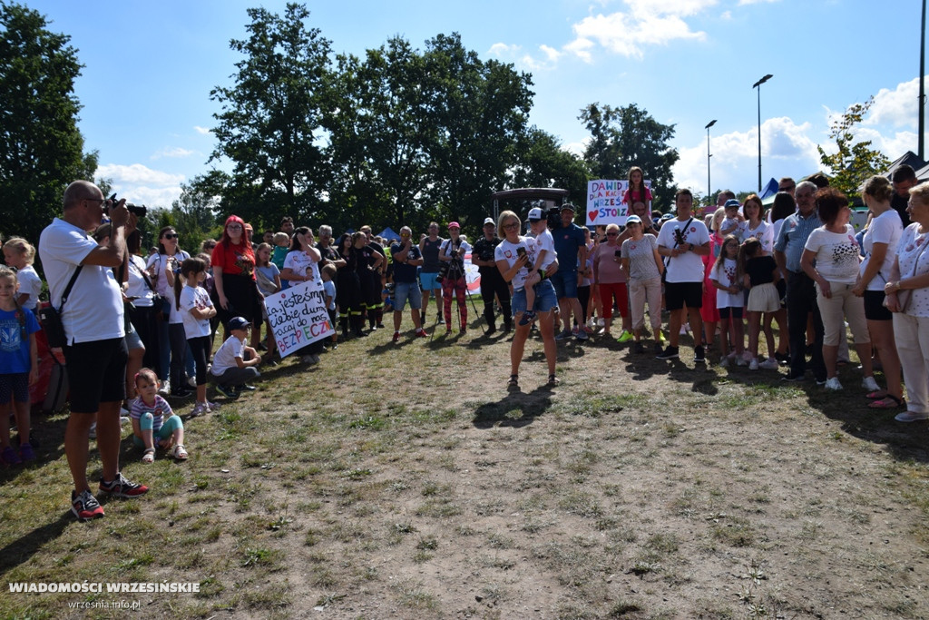 Powitanie Dawida Czerwińskiego we Wrześni