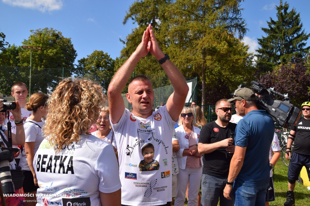 Powitanie Dawida Czerwińskiego we Wrześni