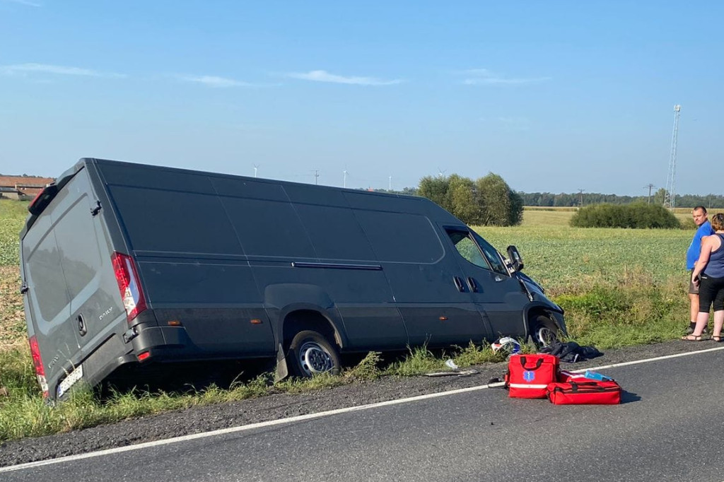 Zderzenia quada i samochodu w Białym Piątkowie