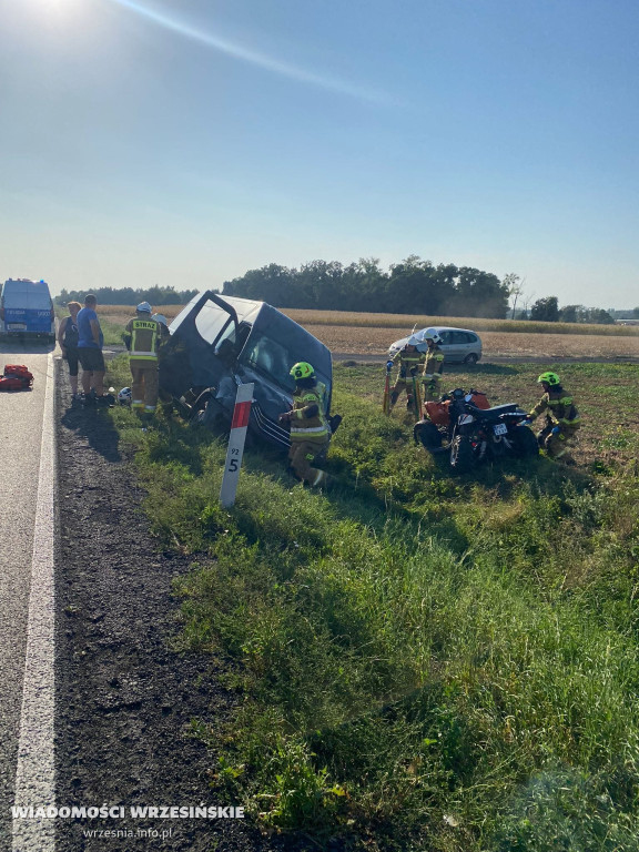 Zderzenia quada i samochodu w Białym Piątkowie