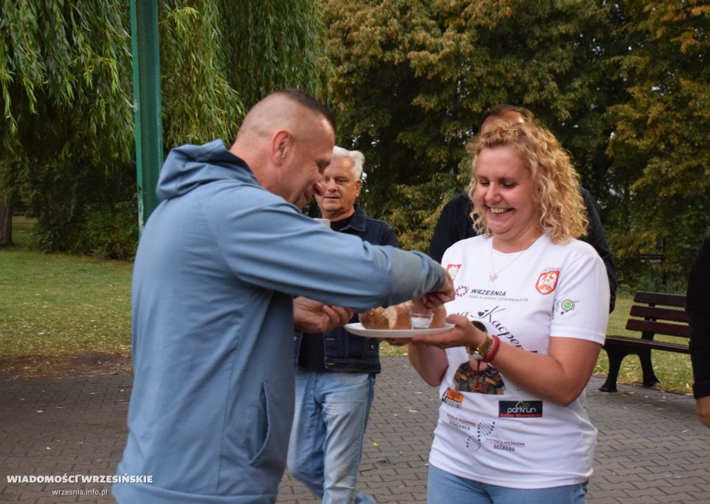 Powitanie Dawida Czerwińskiego we Wrześni