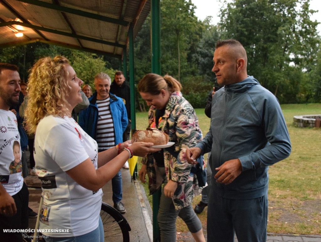 Powitanie Dawida Czerwińskiego we Wrześni