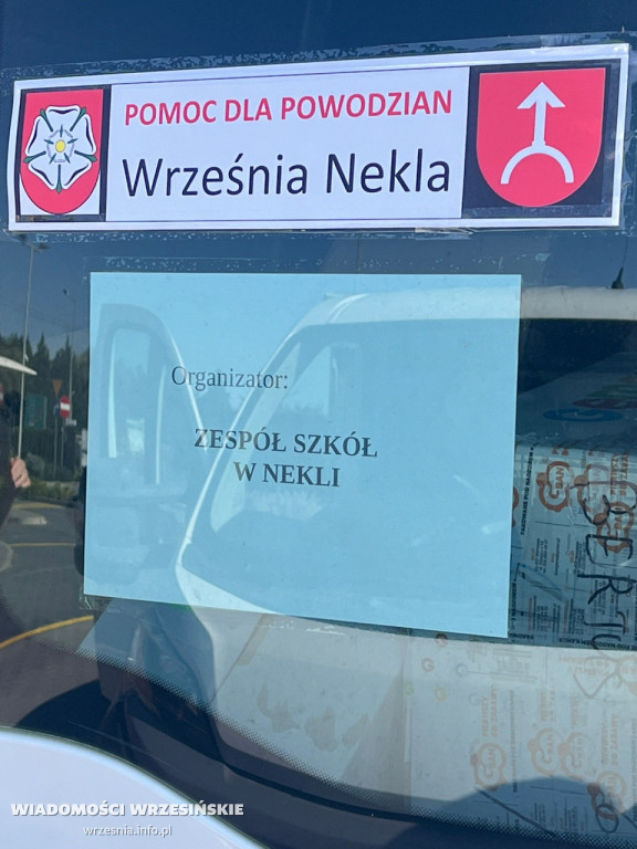 Pomoc powodzianom Zespołu Szkół w Nekli