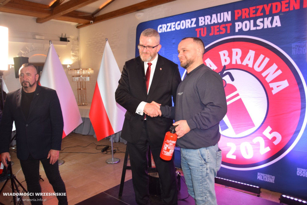 Grzegorz Braun we Wrześni