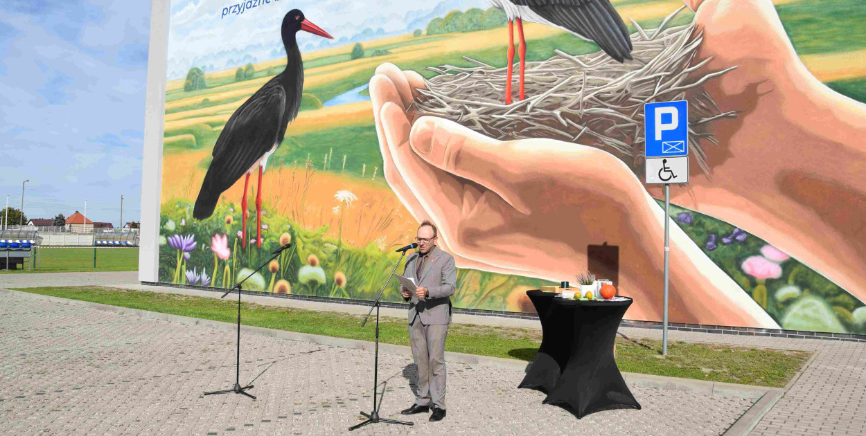 Nowy mural w Orzechowie