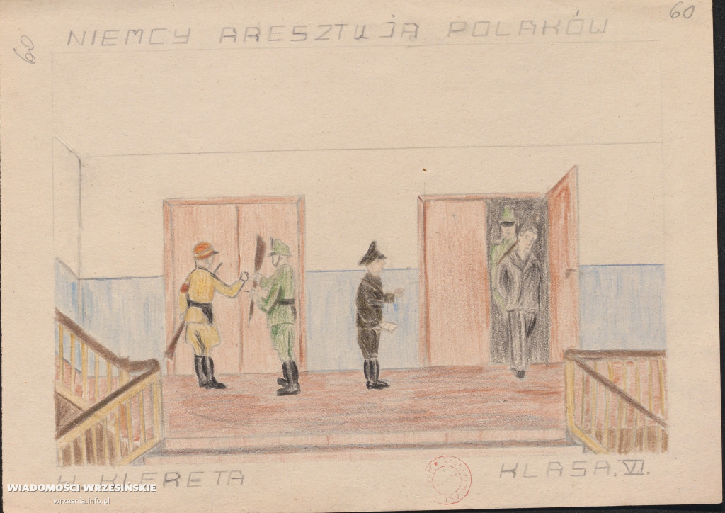 Rysunki wrzesińskich dzieci z 1946 roku