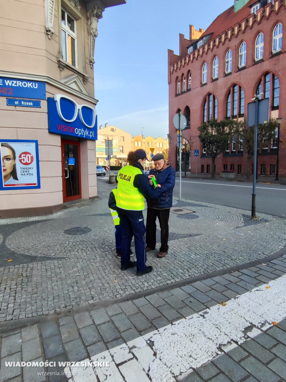Odblaskowa szkoła na ulicach Wrześni