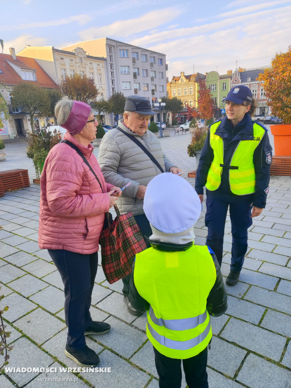 Odblaskowa szkoła na ulicach Wrześni