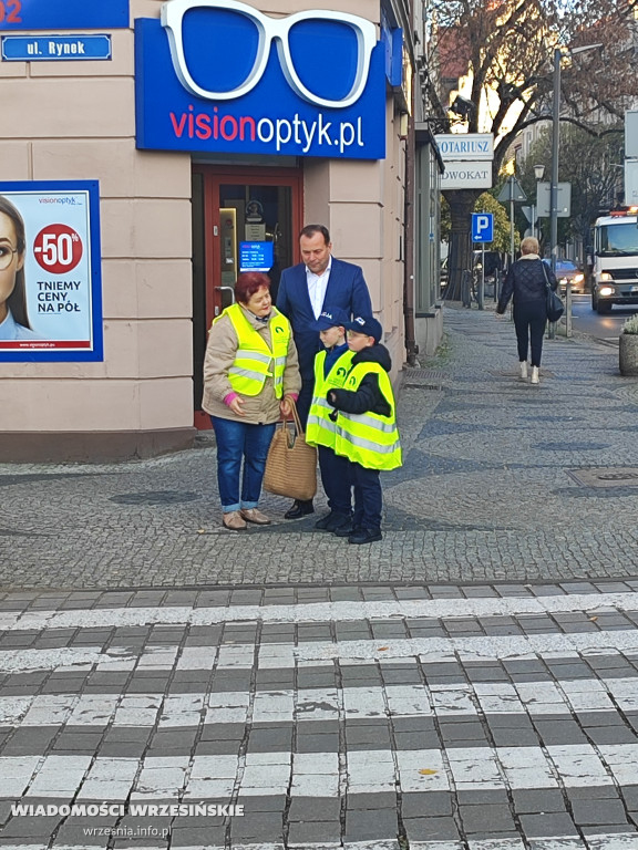 Odblaskowa szkoła na ulicach Wrześni