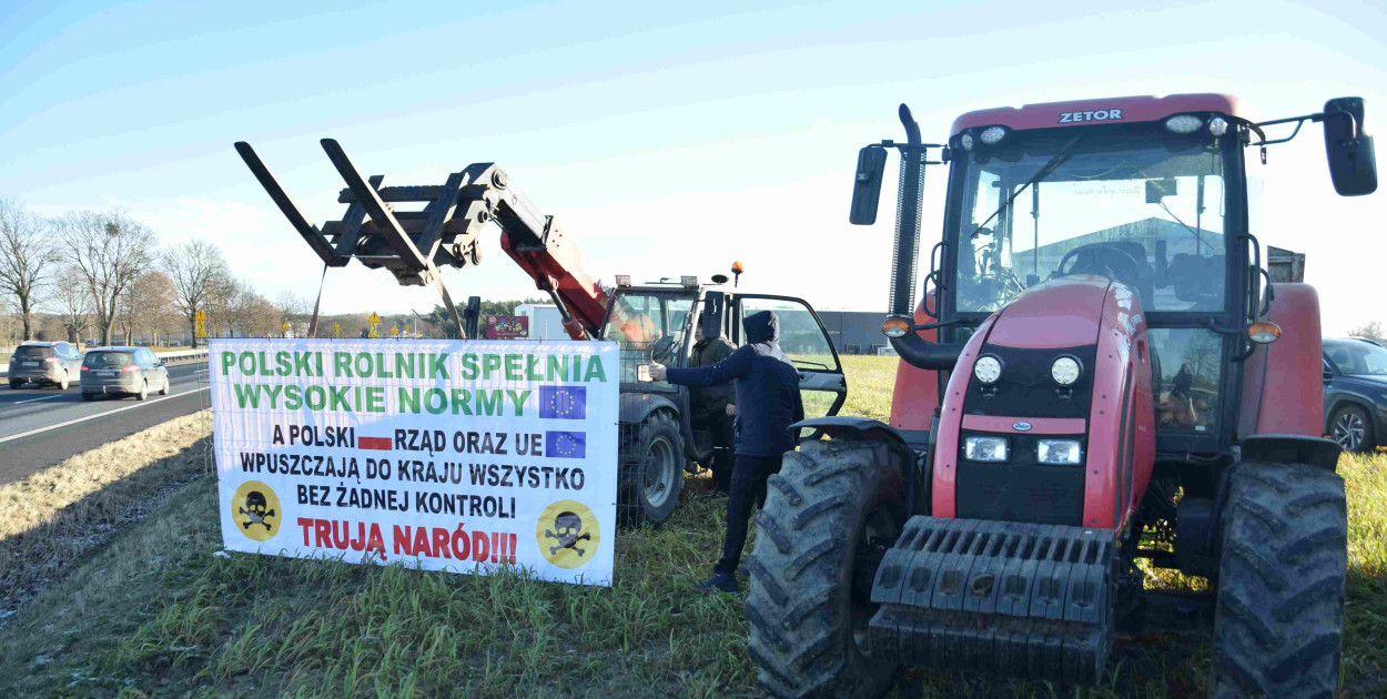 Protest rolników w Starczanowie