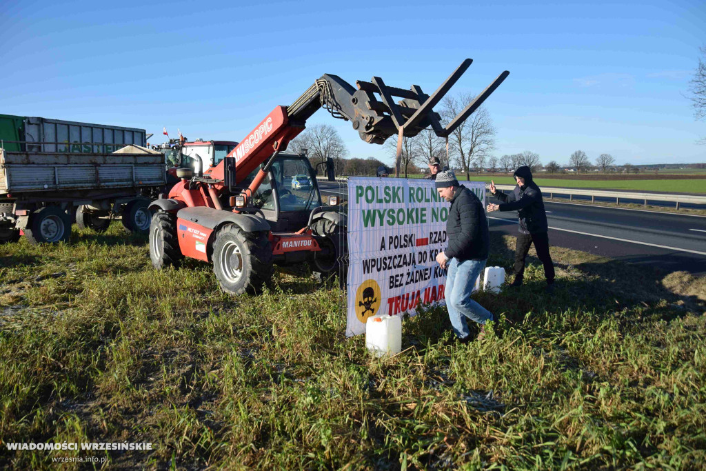 Protest rolników w Starczanowie