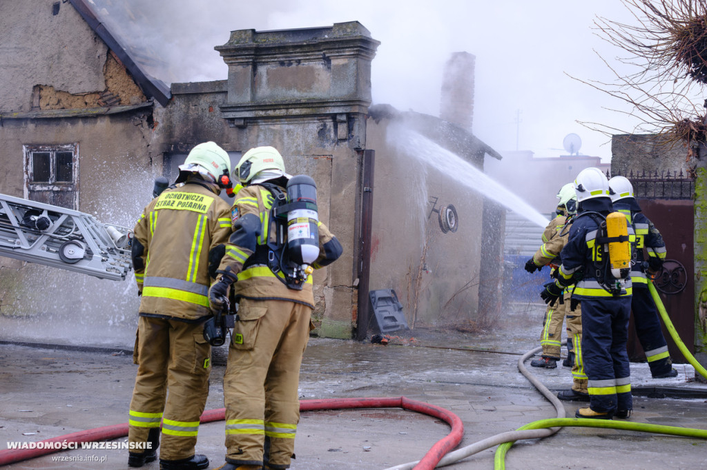 Pożar pustostanu w Pyzdrach
